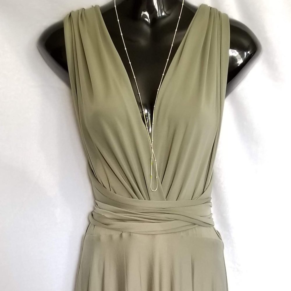 Olive Green Infinity Formal Dress